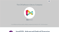 Desktop Screenshot of ironsoftware.com